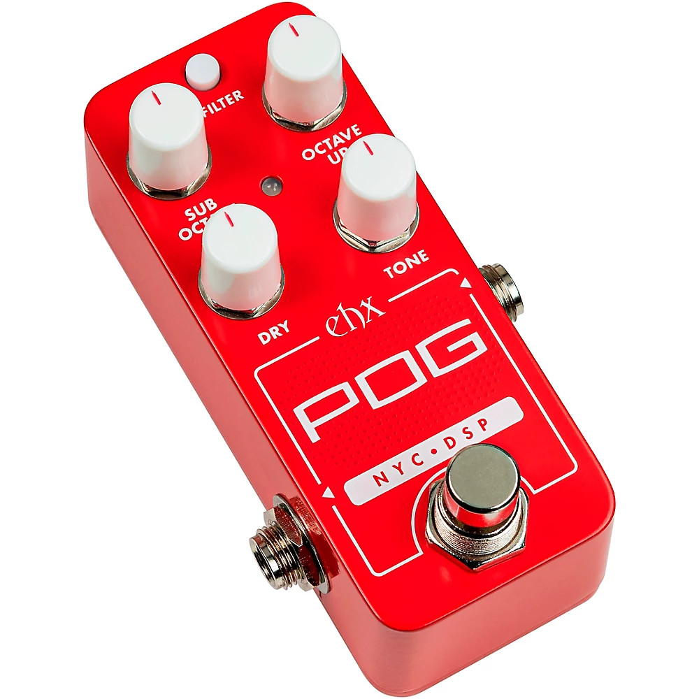 Electro-Harmonix Pico POG Poly Octave Generator Effects Pedal Red