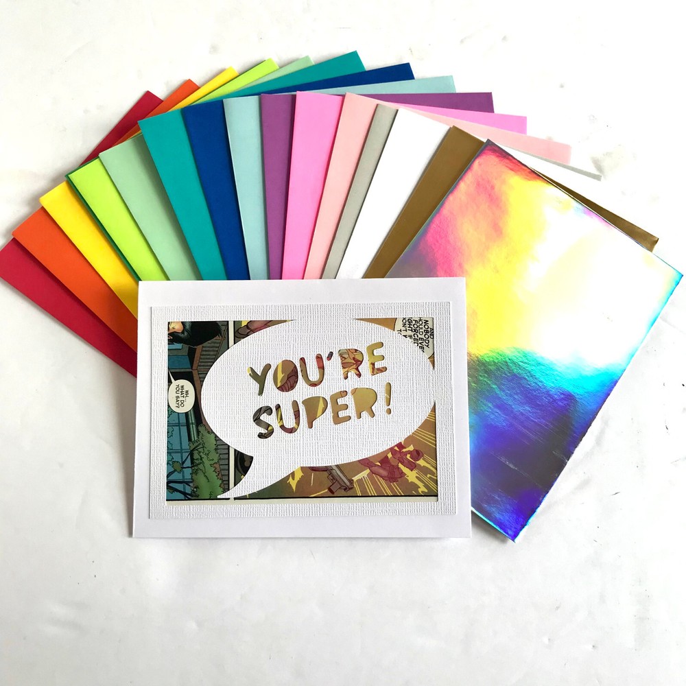 you're super greeting card comic book