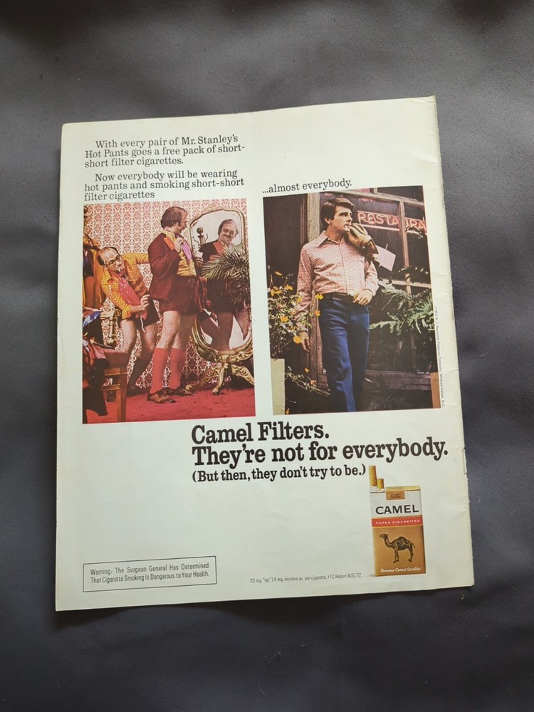 Camel Cigarette Advertisement 1970s