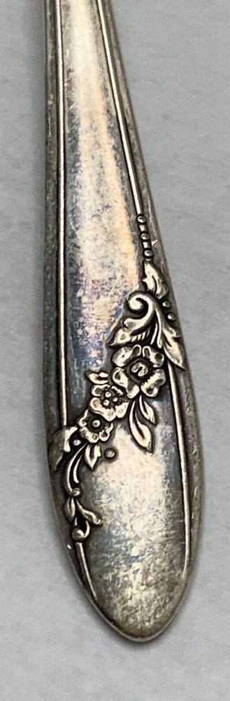 Oneida Community Fork Silver Silverplate Flatware Tudor Plate Queen Bess Wreath