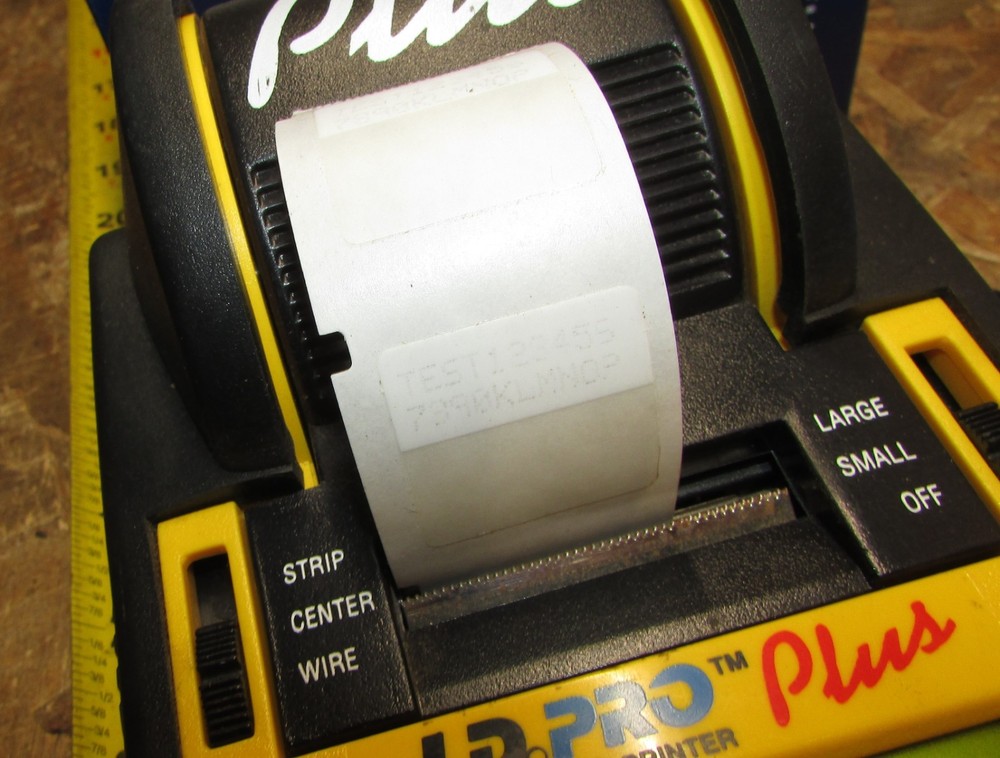 LOT Brady LS2000 Labeling System ID PRO Plus Wire Marker Printer Portable,Labels