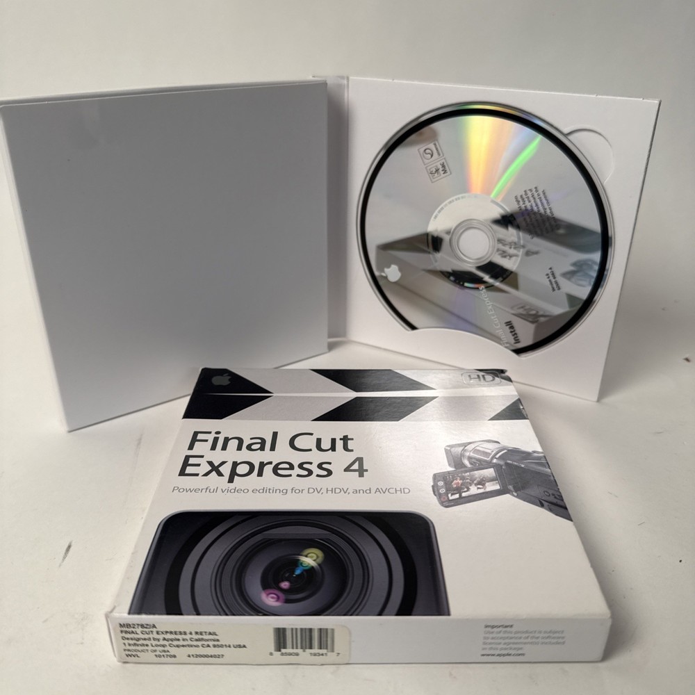 Apple Final Cut Express 4 Retail Full Version for Mac MB278Z/A