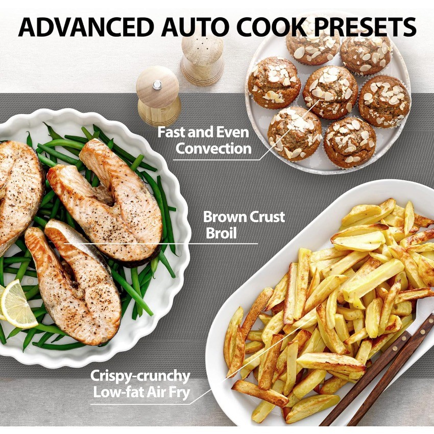 TOSHIBA Air Fryer Combo 8-in-1 Countertop Microwave Oven, ML2-EC10SA(BS)