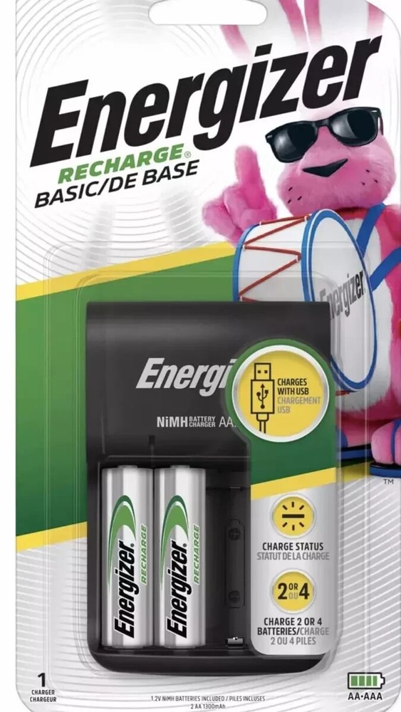 Energizer Recharge Basic Charger For AA / AAA Rechargeable Batteries