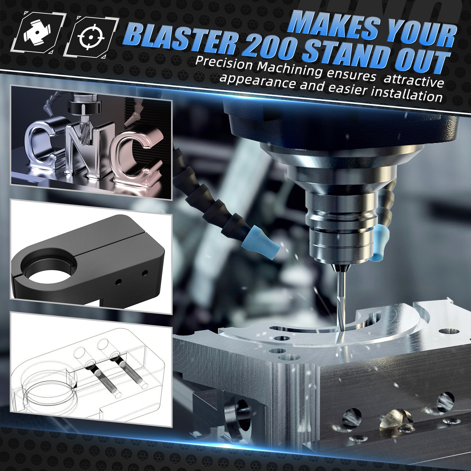 Front Swingarm Chain Guide Slider Guard For Yamaha Banshee 350 YFZ350 1987-2006