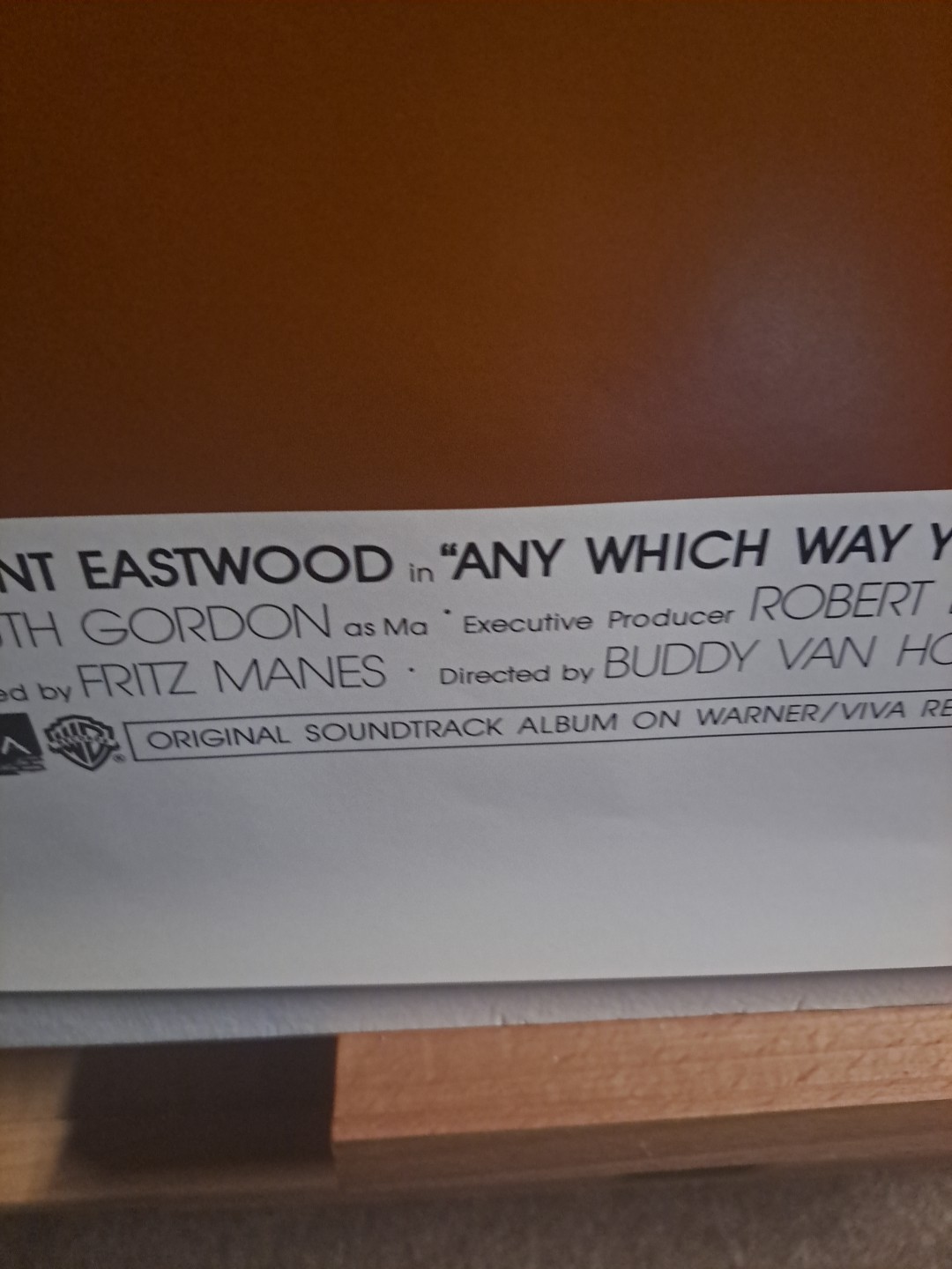 ANY WHICH WAY YOU CAN MOVIE POSTER ORIGINAL ROLLED 27x41 BOB PEAK ARTWORK