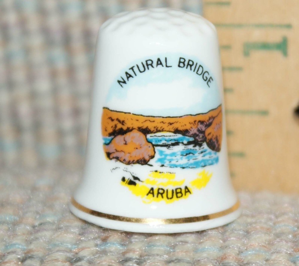 Natural Bridge Aruba Ceramic Thimble Fast Shipping