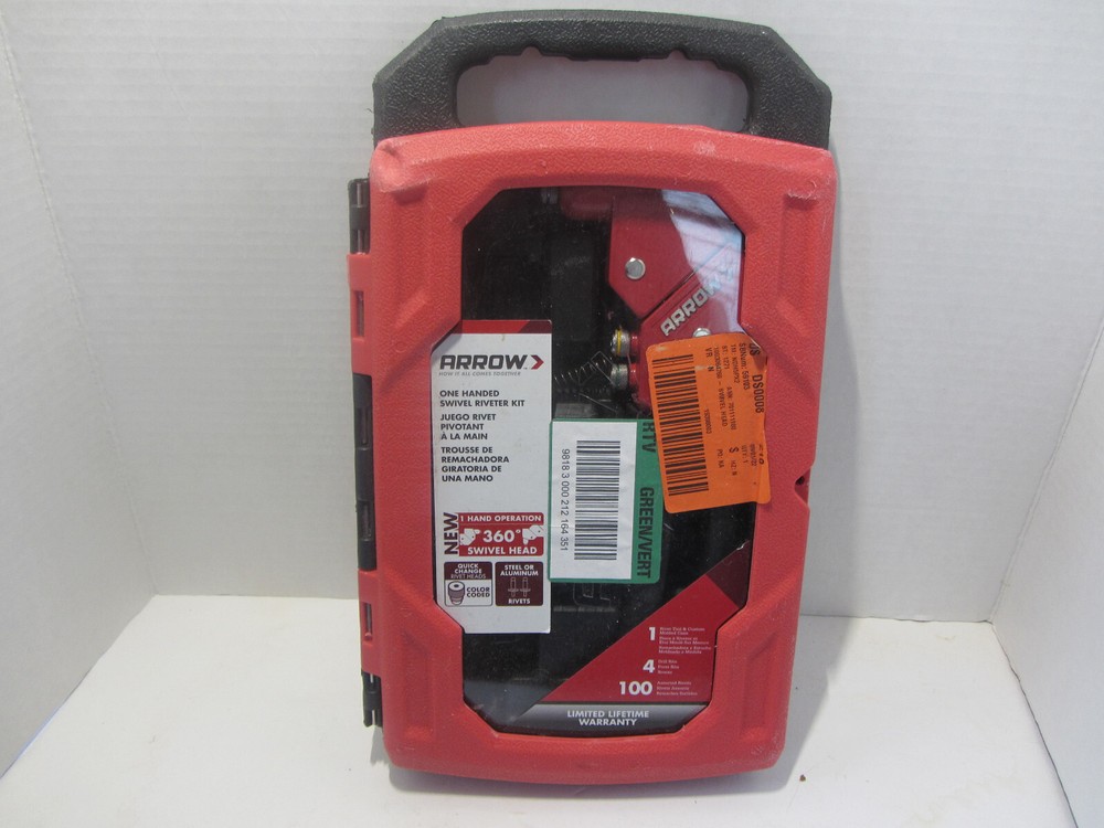 Arrow Manual Rivet Tool Kit RT187SHK -Needs Work-