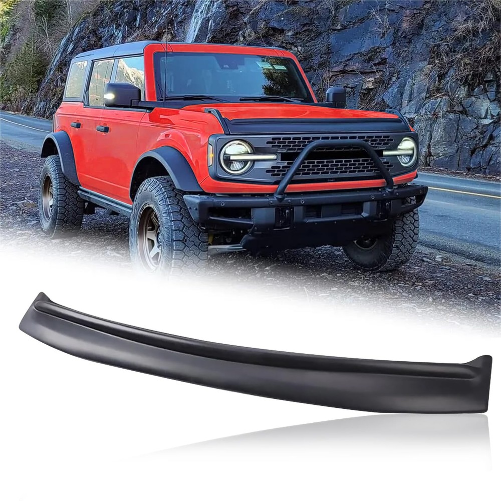 Hood Deflector Protector Compatible with Ford Bronco 2/4 Matte Black