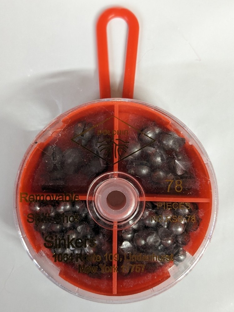 Dolphin Removable Split Shot Sinkers 78 Count