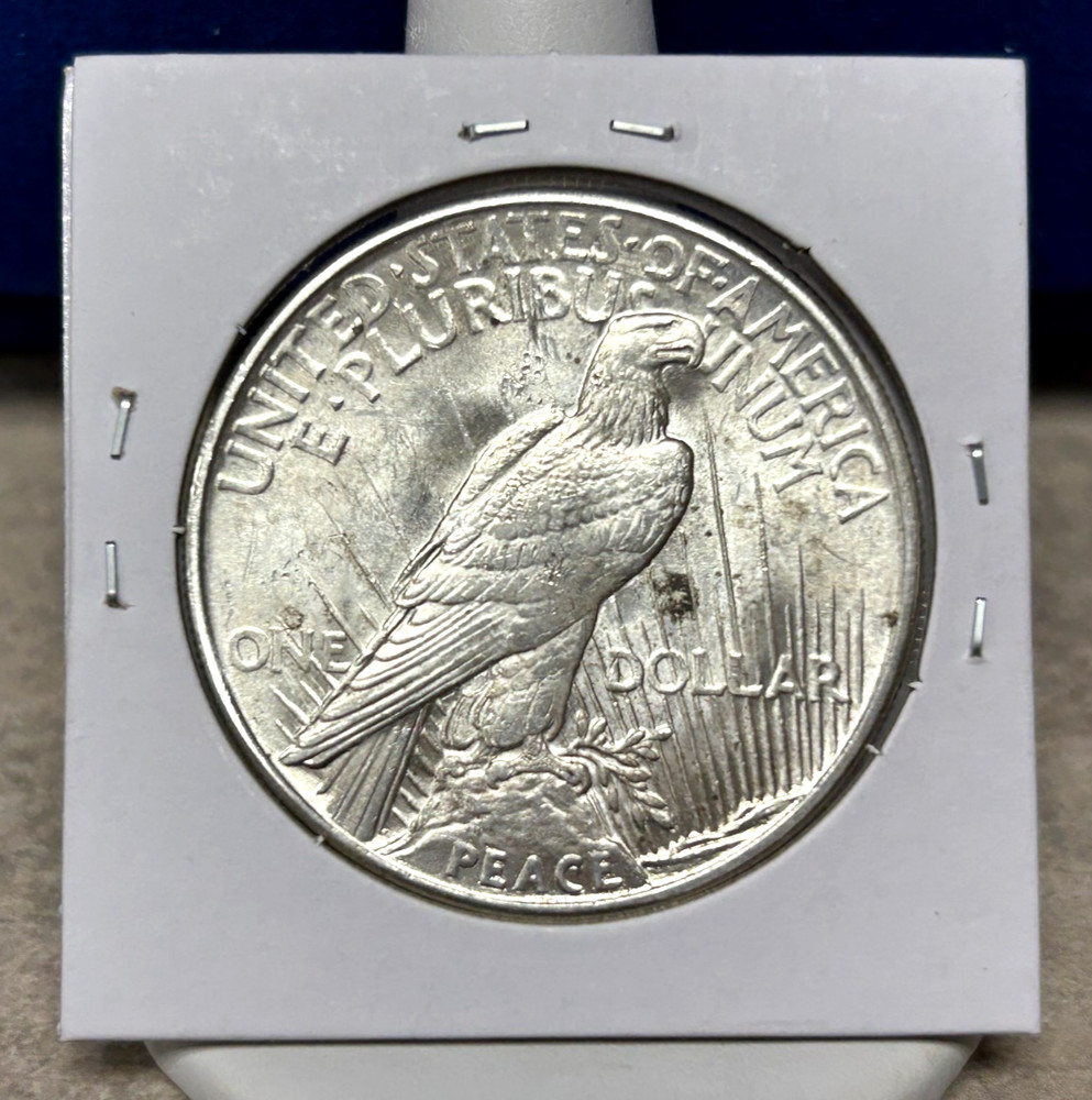 1921 Peace Dollar - Higher Grade - Cleaned - Underlying Luster