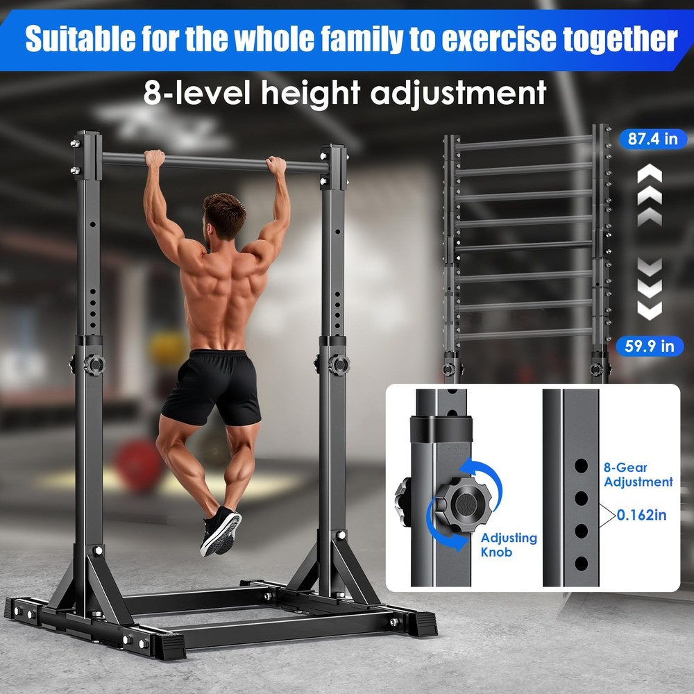 Pull Up Station,Power Tower Adjustable Pull Up Bar Free Standing, Pull Up Bar...
