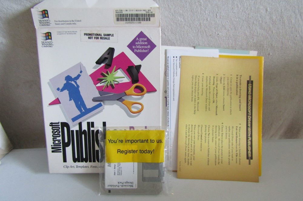 MICROSOFT PUBLISHER DESIGN PACK - SOFTWARE - 1994