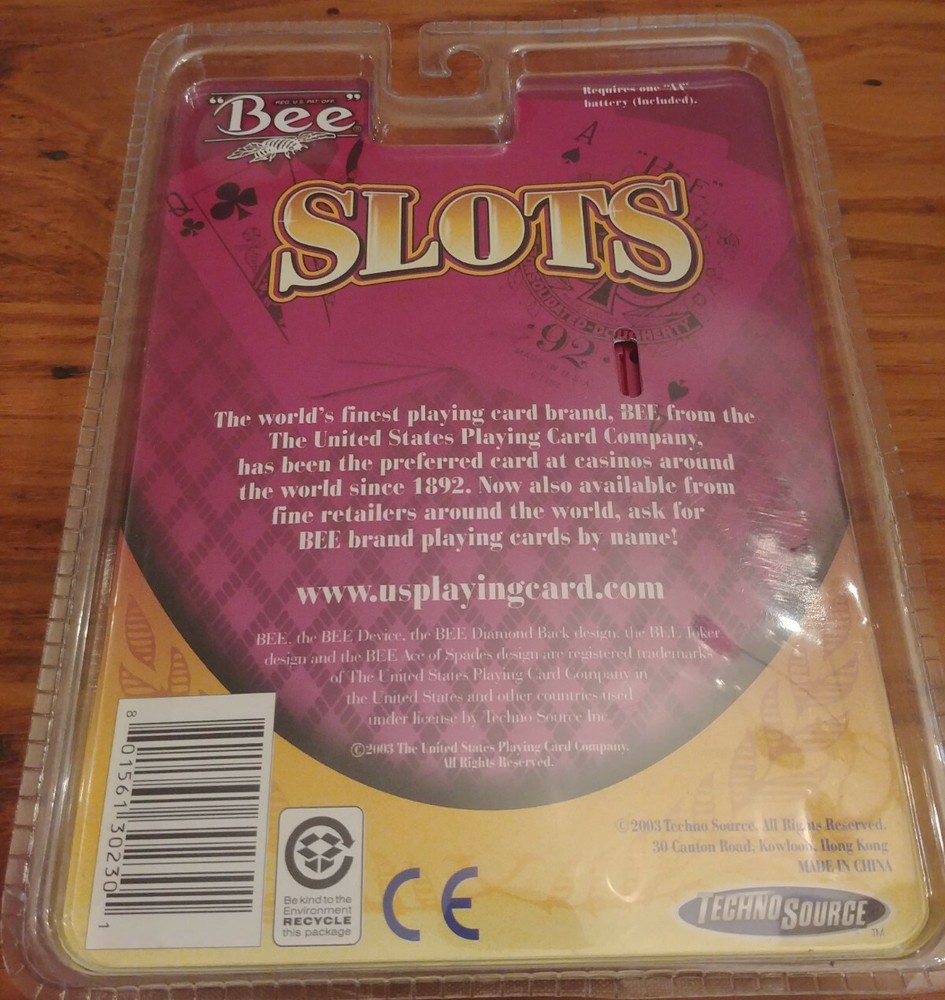 2003 Bee Slots Handheld Electronic Casino Slots Game TechnoSource New In Package