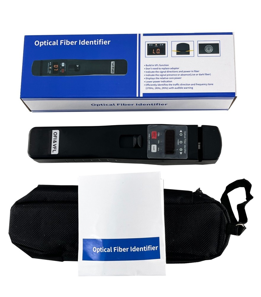 Fiber Optic Identifier with Identified Wavelength Range 750-1700nm VFL Function