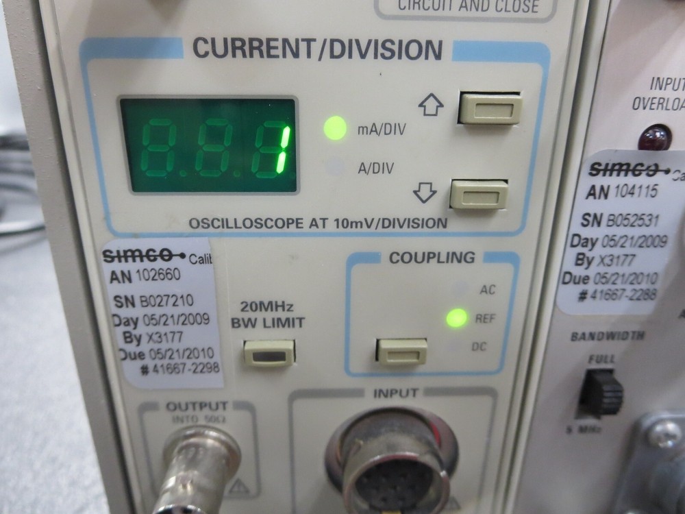 Tektronix, TM502A-AM503-AM503B Mainframe Power Module W/Current Probe Amplifiers