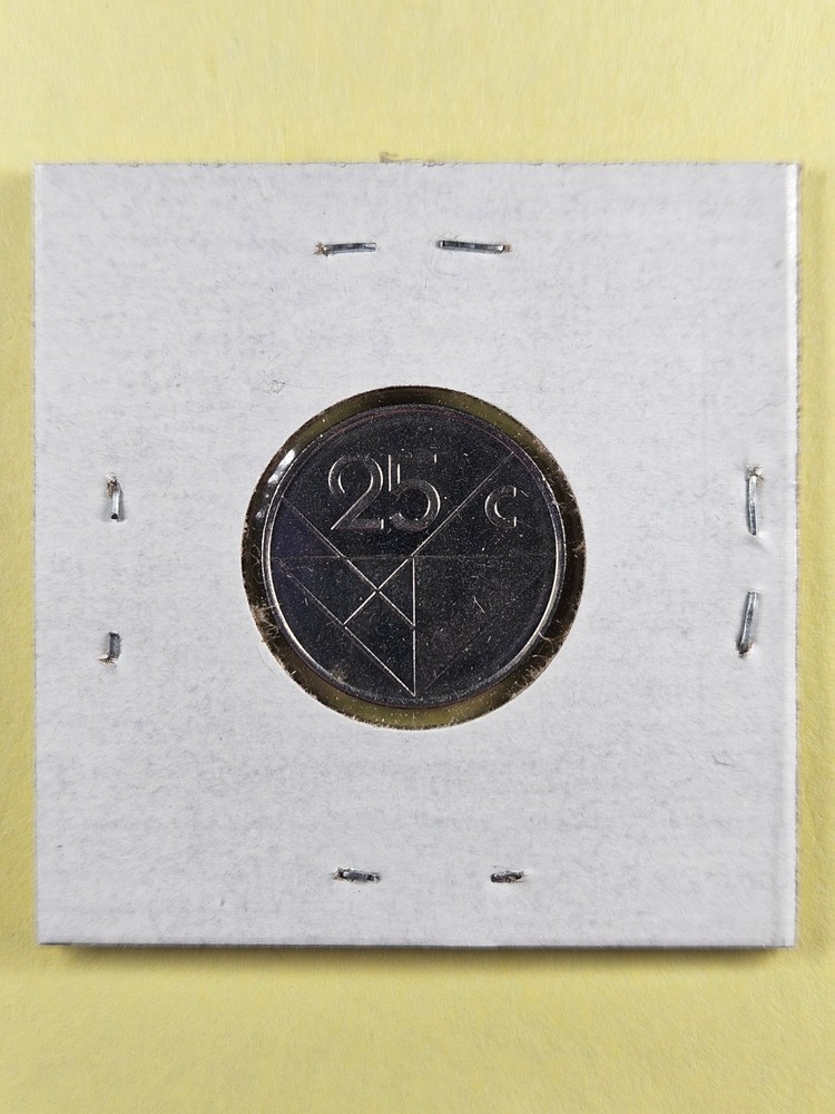 COINS - ARUBA - 25 CENTS 2001