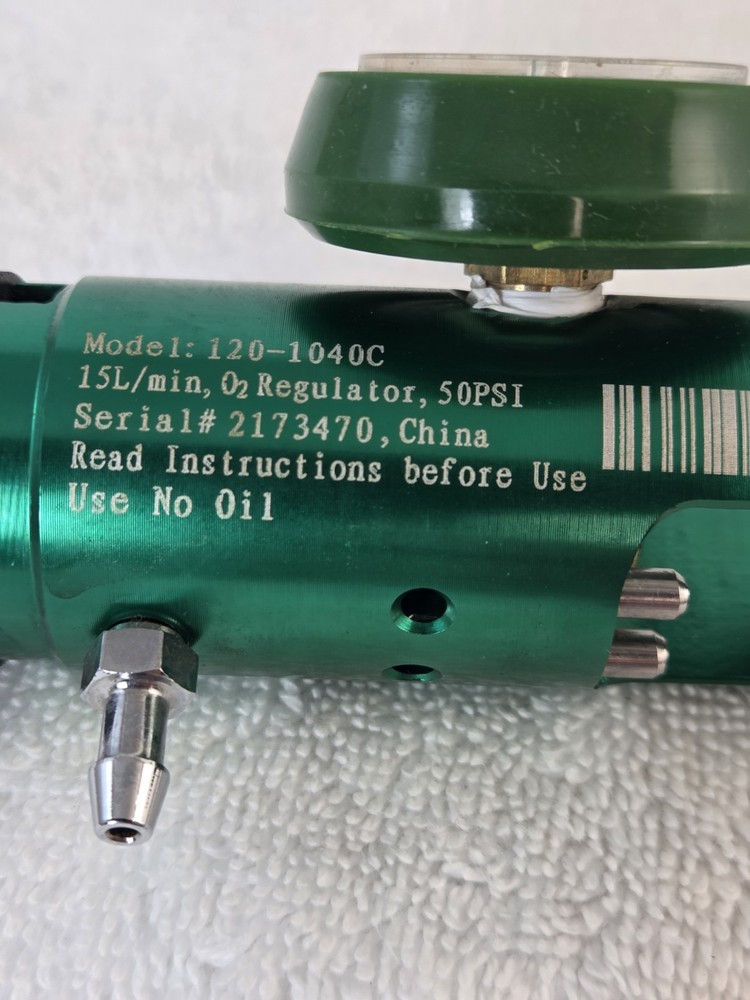 RESPONSIVE RESPIRATORY 50 PSI OXYGEN REGULATOR Model: 120-1040C