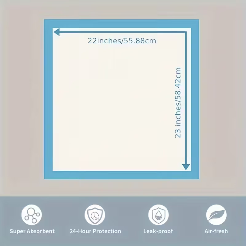 Dog Pee Pads Super Absorbent Puppy Pads 22x22 Dog Training Pads 40/80/120 Count