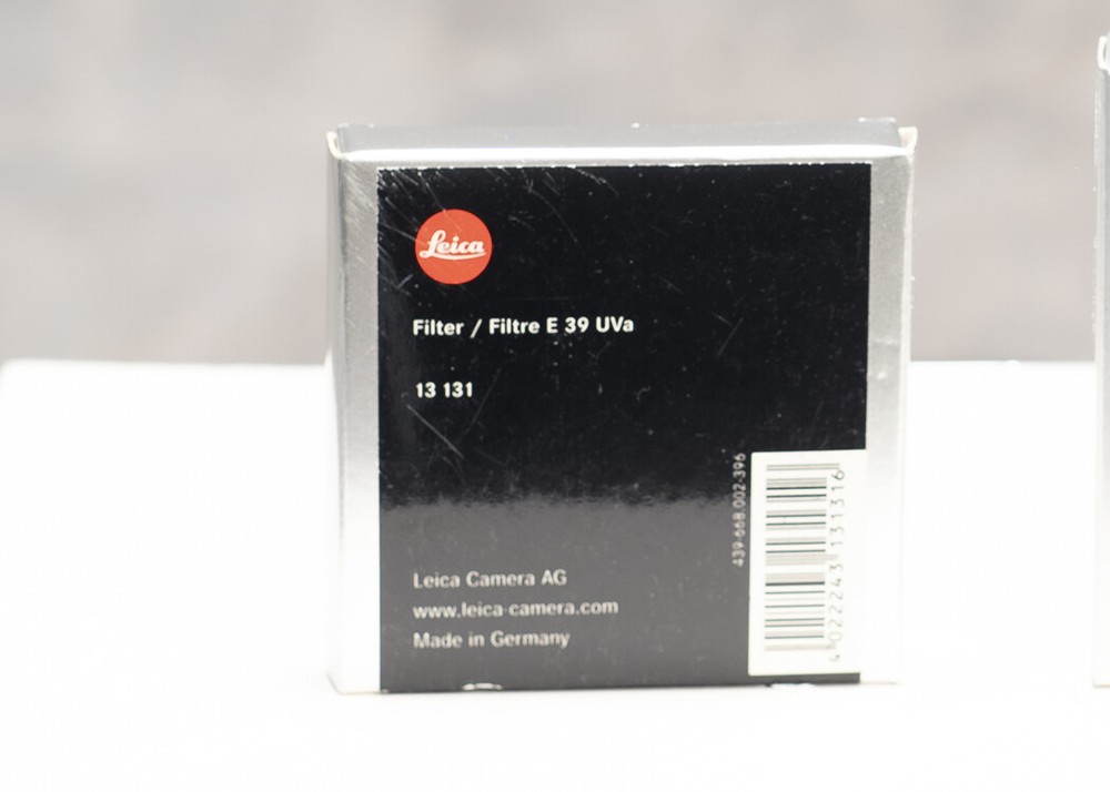 Leica E39 UVa filter- Brand New in the box-