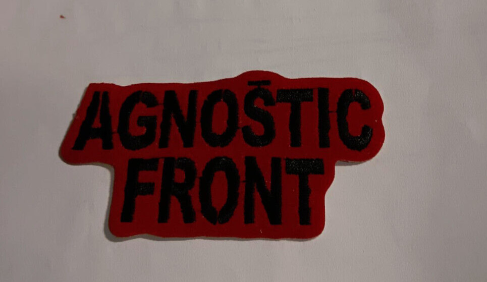 AGNOSTIC FRONT COLLECTABLE RARE VINTAGE PATCH EMBROIDED 90'S