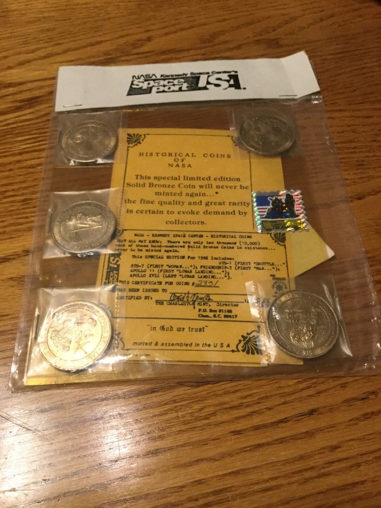 Historical NASA Bronze Coin Set