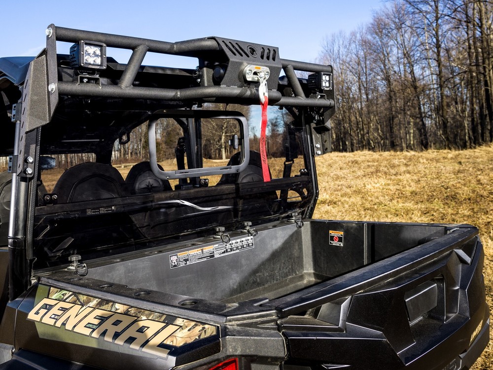 SuperATV Game Loader Rack for Polaris General with 2 Cube Lights