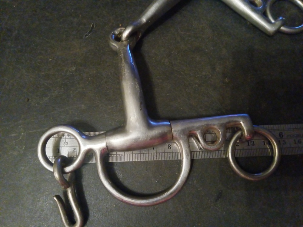 Used loose cheek Pelham bit 5 in snaffle mouth eggbutt