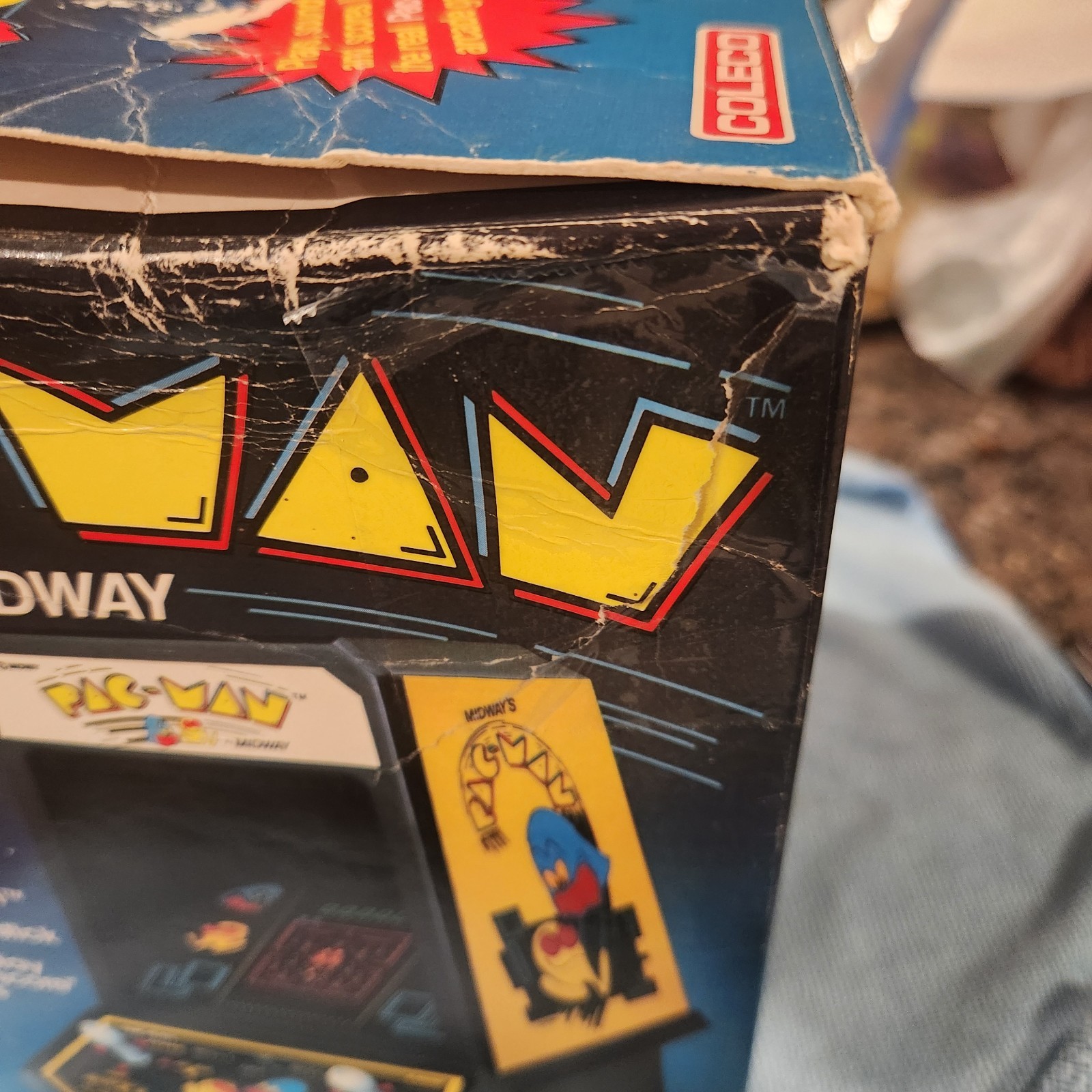 Vintage Pac-Man Mini-Arcade (Midway, Coleco) + box, manual, warranty card; Works