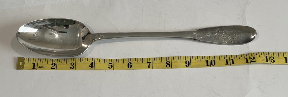 GORHAM - GENERAL de ROCHAMBEAU Revolutionary Era 12" SILVERPLATE SERVING Spoon