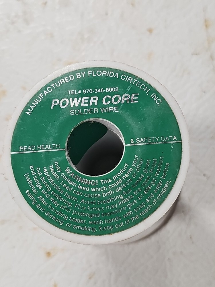 Power Core solder wire diameter. 012" 2 -1/2 Lb Each