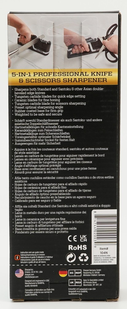 Knife Sharpener 3-5 Stage Pro System Tungsten/Ceramic Kitchen Sharpening Tool