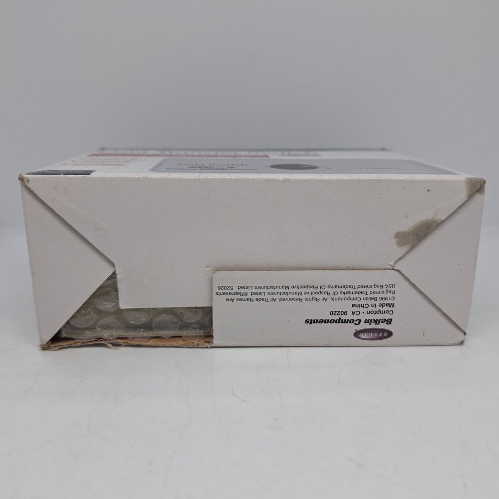 BELKIN F1B024-E Rotary 2 Port Data Transfer Switch Serial Parallel Printer Hub C