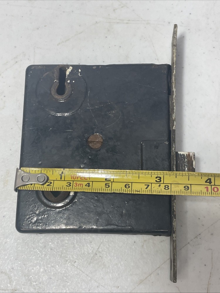 Vintage Door Latch Mortise Lock Solid Heavy No Key
