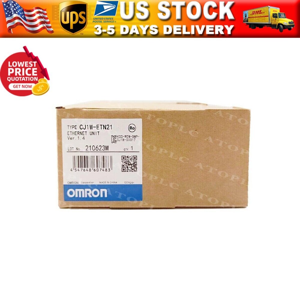 Original Omron CJ1W-ETN21 Ethernet Unit Programmable Controller