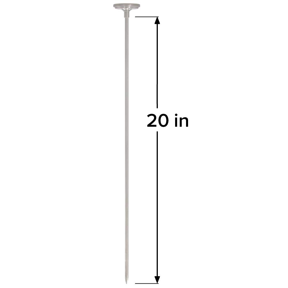 Reotemp 20 Inch Celsius Backyard Compost Thermometer with Celsius, Brown