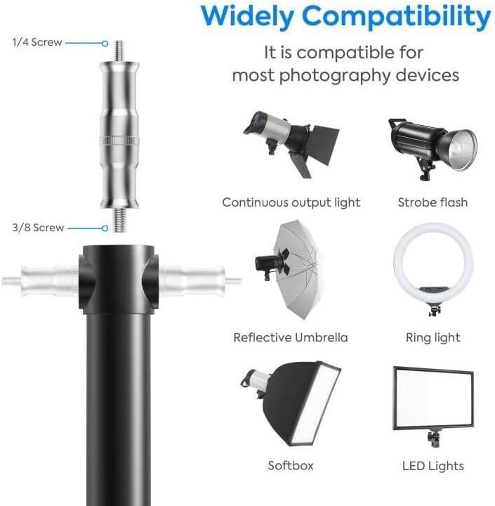 Wall Mount Boom Arm, 51inch/130cm Adjustable Triangle Wall Mounted Support