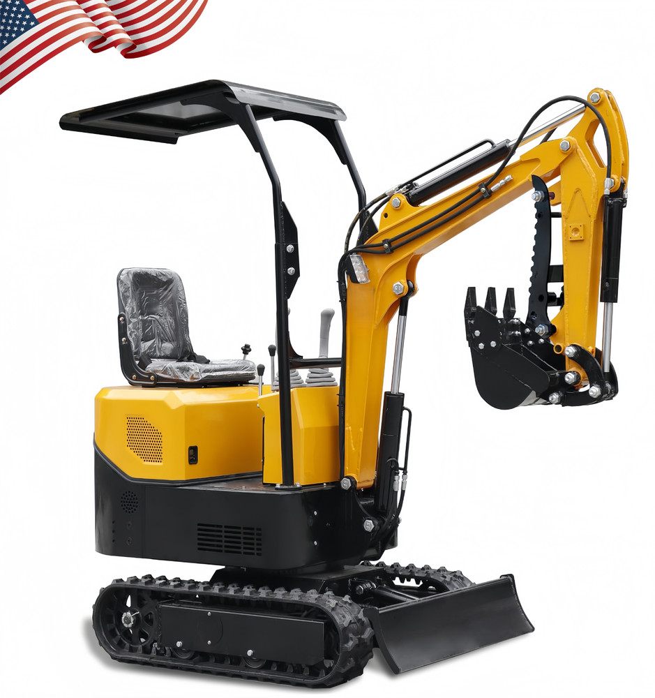 CA/NJ Pick Up Mini Excavator 13.5HP Micro Crawler Excavator Small Digger inStock
