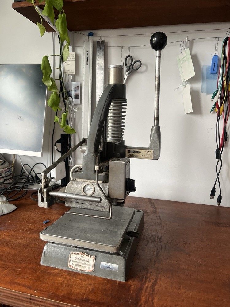 Goldsmith Hot Foil Stamp Embossing Machine