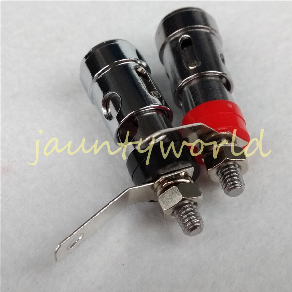 2PC Spring Load Speaker Banana Amp Terminal Binding Post