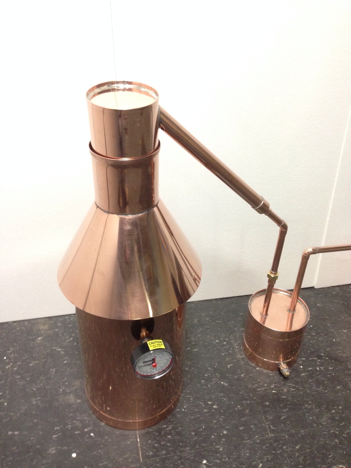 Copper Moonshine Still-Thumper and Worm-Heavy Pot Still StillZ 6 Gallon