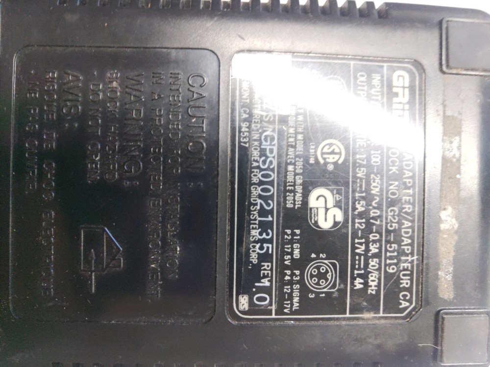 Vintage GRID Model 2050 GridPad Pen-Based Notebook – Rare Early Tablet Computer