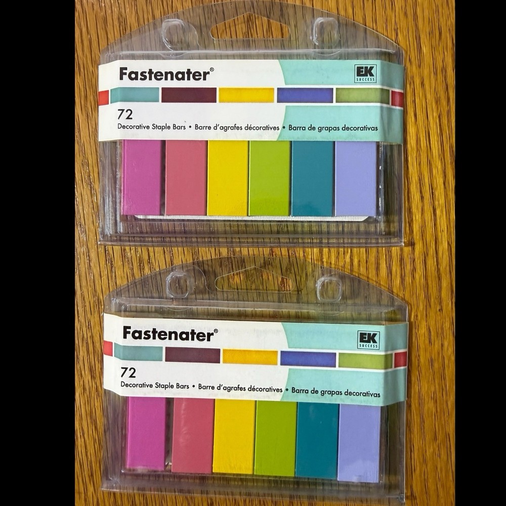 EK Success Fastenater Decorative Multicolor Staple Bars