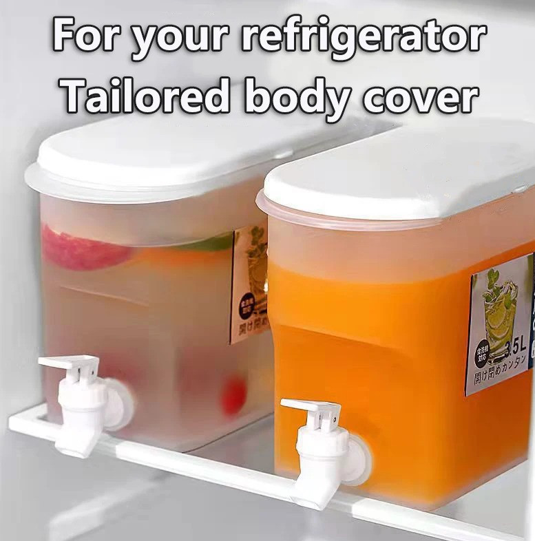 1pc 2.5L Cold Water Kettle with Faucet – Outdoor Juice & Drink Dispenser - NEW