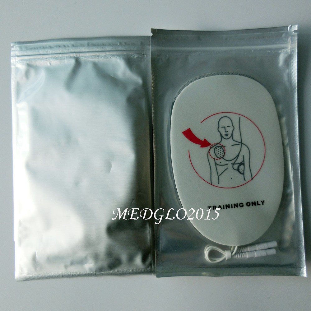 2 Pairs /Pack Adult XFT AED Training Electrode Replacement Pad for AED Training