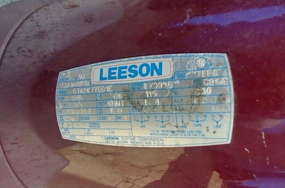 Leeson Pioneer Eclipse Laser, Cleaner, Polisher, Buffer, 2hp, 230v (*)