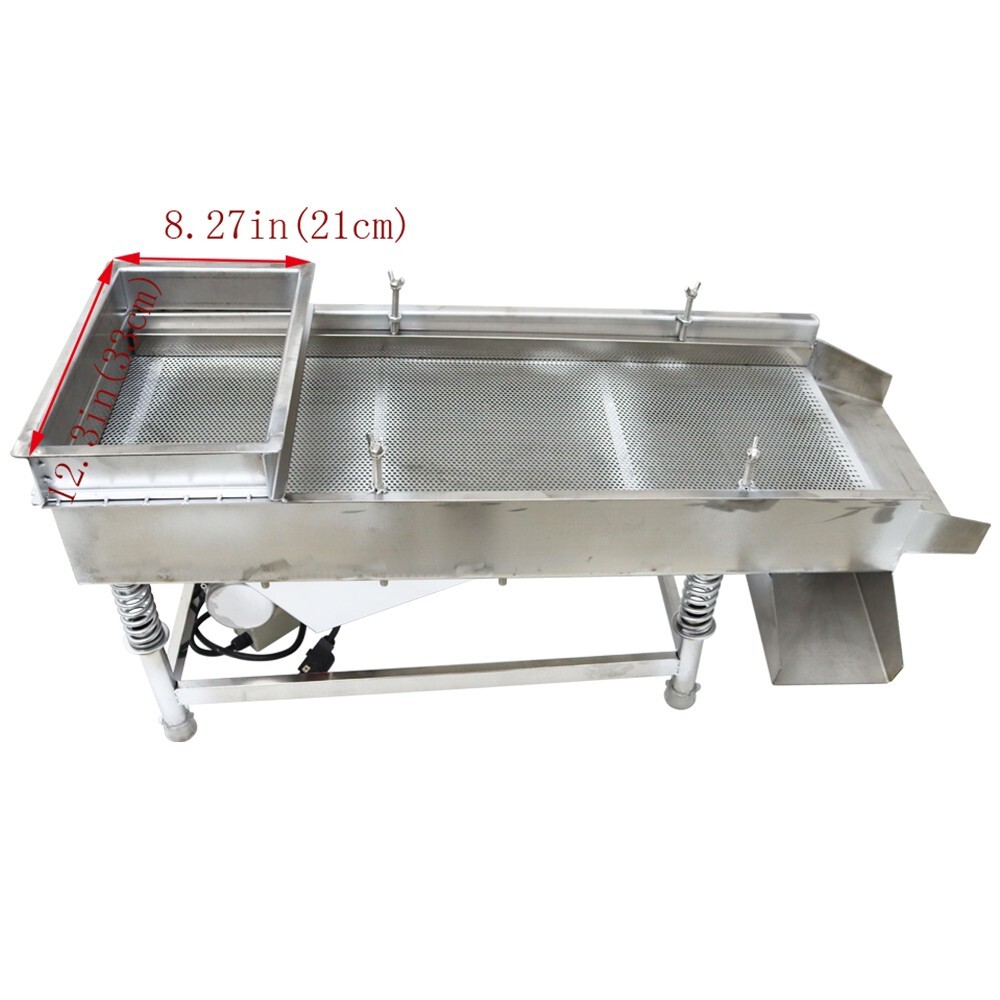 3mm Screen Stainless Steel Linear Vibrating Screen Shaker Single Layer 110V