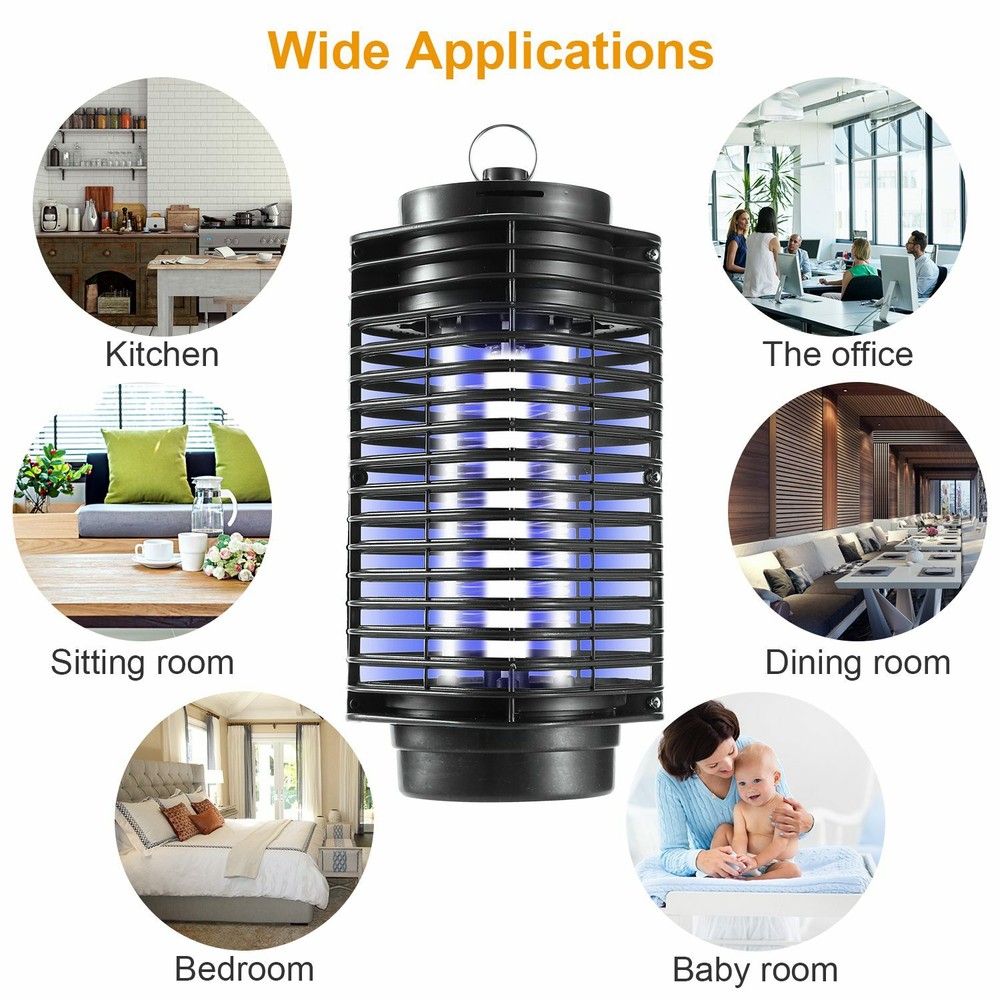 Electric Mosquito Fly Bug Insect Killer Zapper Light UV LED Trap Pest Control