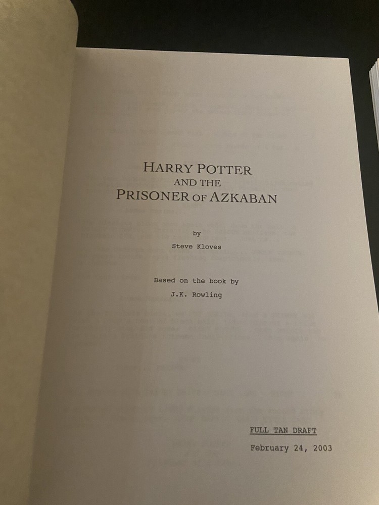 Warner Bros.™ HARRY POTTER SERIES Complete Collection SCREENPLAY Full Script Set