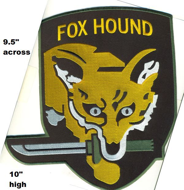10 INCH FOXHOUND JACKET PATCH - LGFXHND5